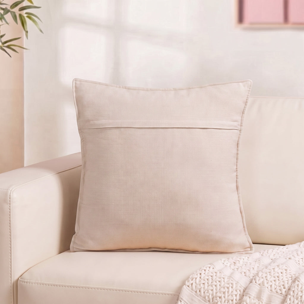 Blush Chinoiserie Cotton Embroidered Cushion Cover 45x45cm Nestasia