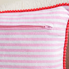 Blush Stripe Cotton Cushion Cover 50x35cm Nestasia