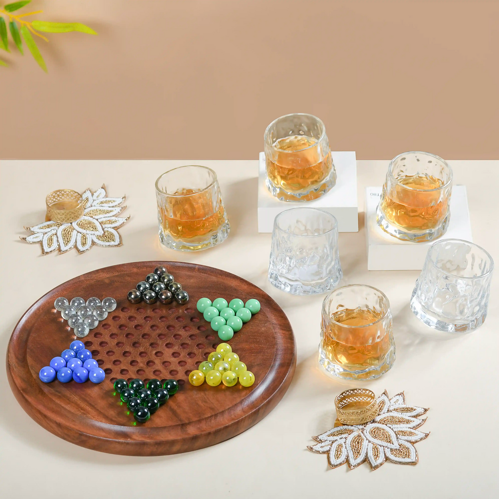 Games Night Glasses Gift Set of 4 Nestasia