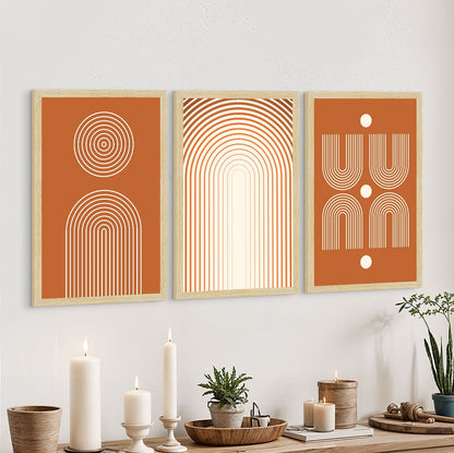 Boho Pattens Painting For Wall Decoration, Set of 3 AXIII-19-BOH