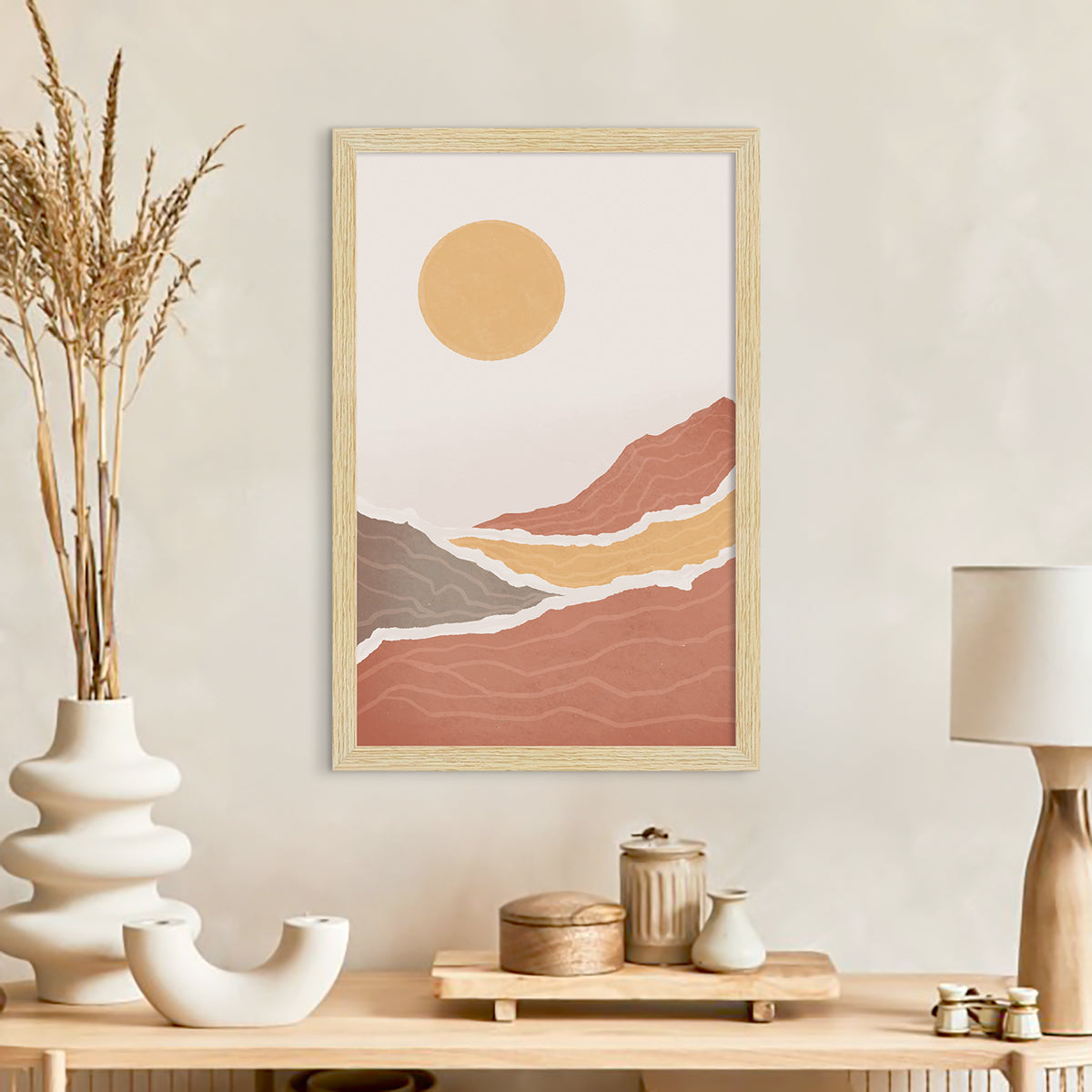 Boho Painting For Wall Decoration, Set of 3 AXIII-49-BOH ArtX