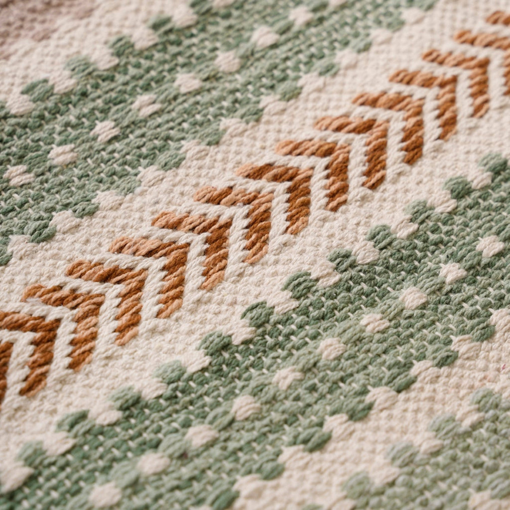 Boho Tassel Cotton Runner Mat 130x50cm Nestasia