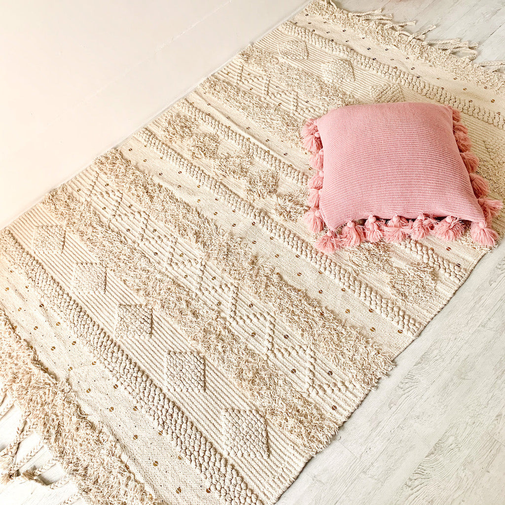 Boho White Rugs Nestasia