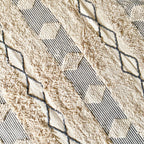 BOHO Harper Handwoven Rug - White & Grey Nestasia