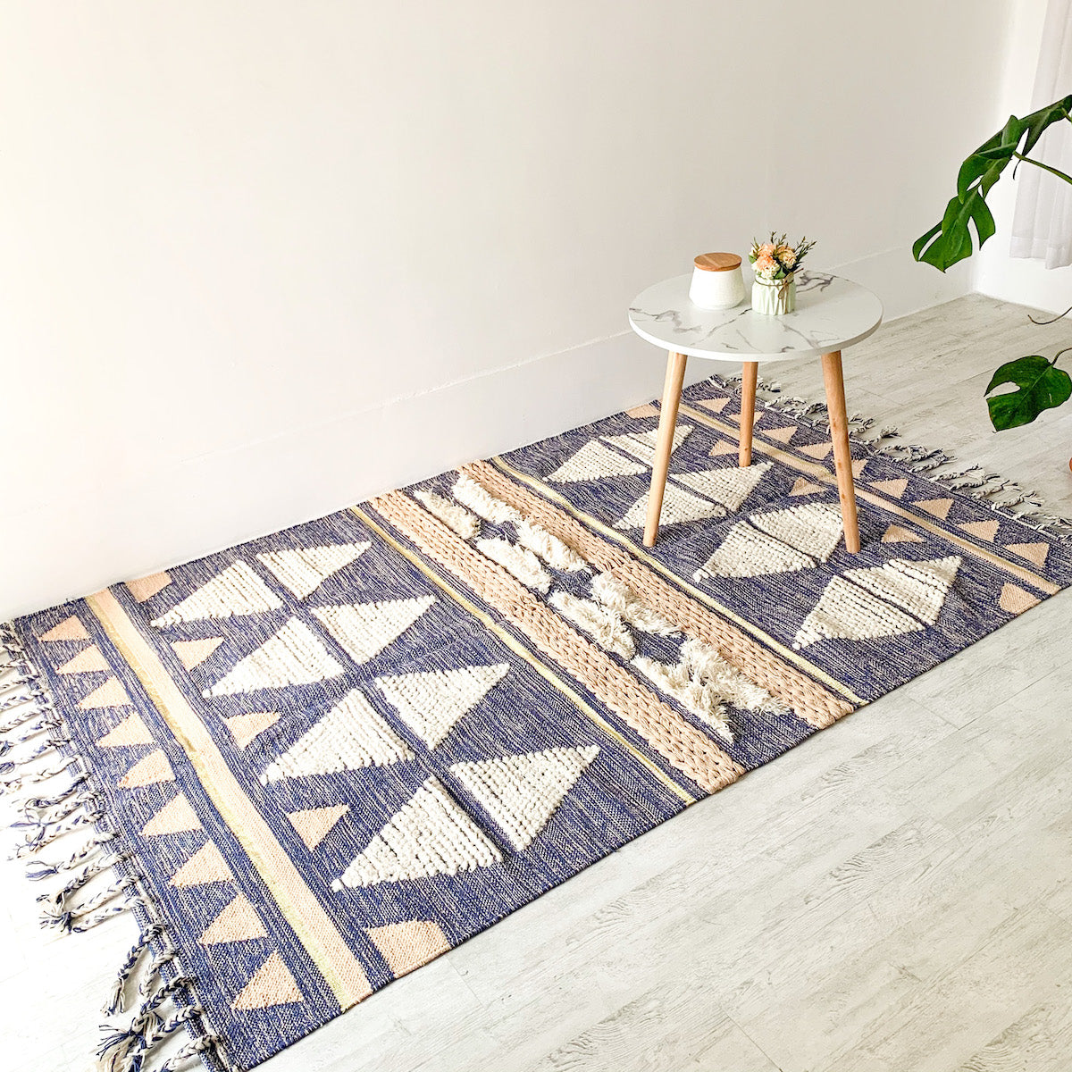 BOHO Lilliana Hand Woven Rug - Indigo Nestasia