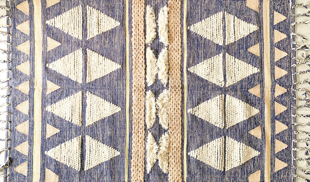 BOHO Lilliana Hand Woven Rug - Indigo Nestasia