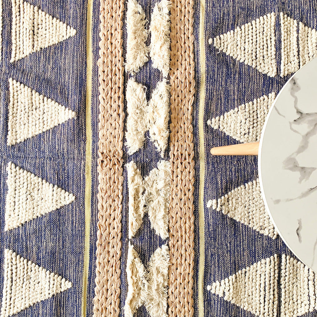 BOHO Lilliana Hand Woven Rug - Indigo Nestasia