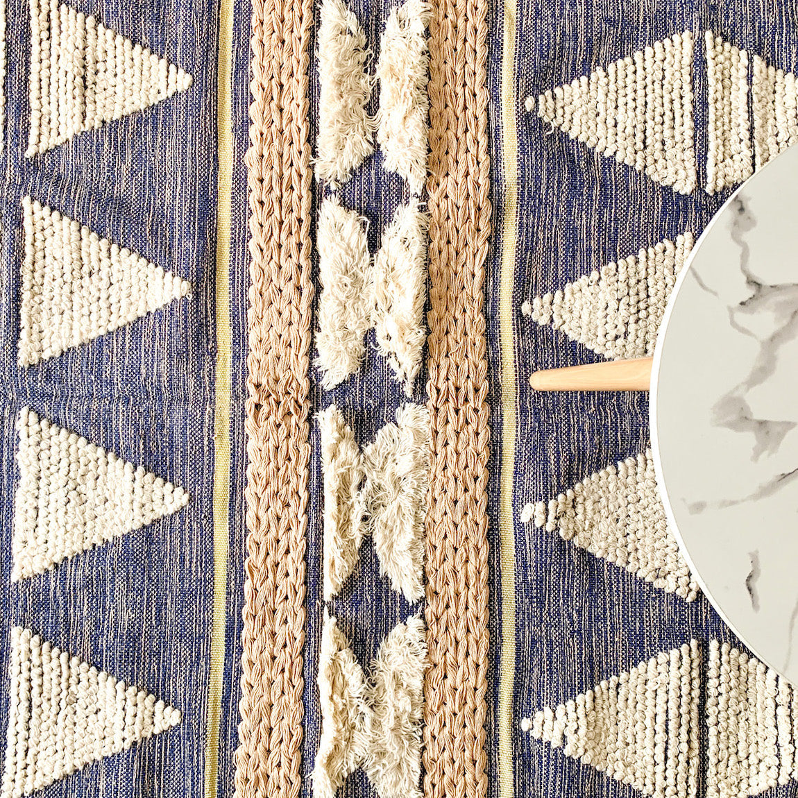 BOHO Lilliana Hand Woven Rug - Indigo Nestasia