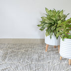 BOHO Vincent Hand Woven Rug - Grey & White Nestasia
