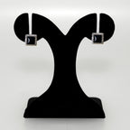 Bold Black Silver Studs Nestasia