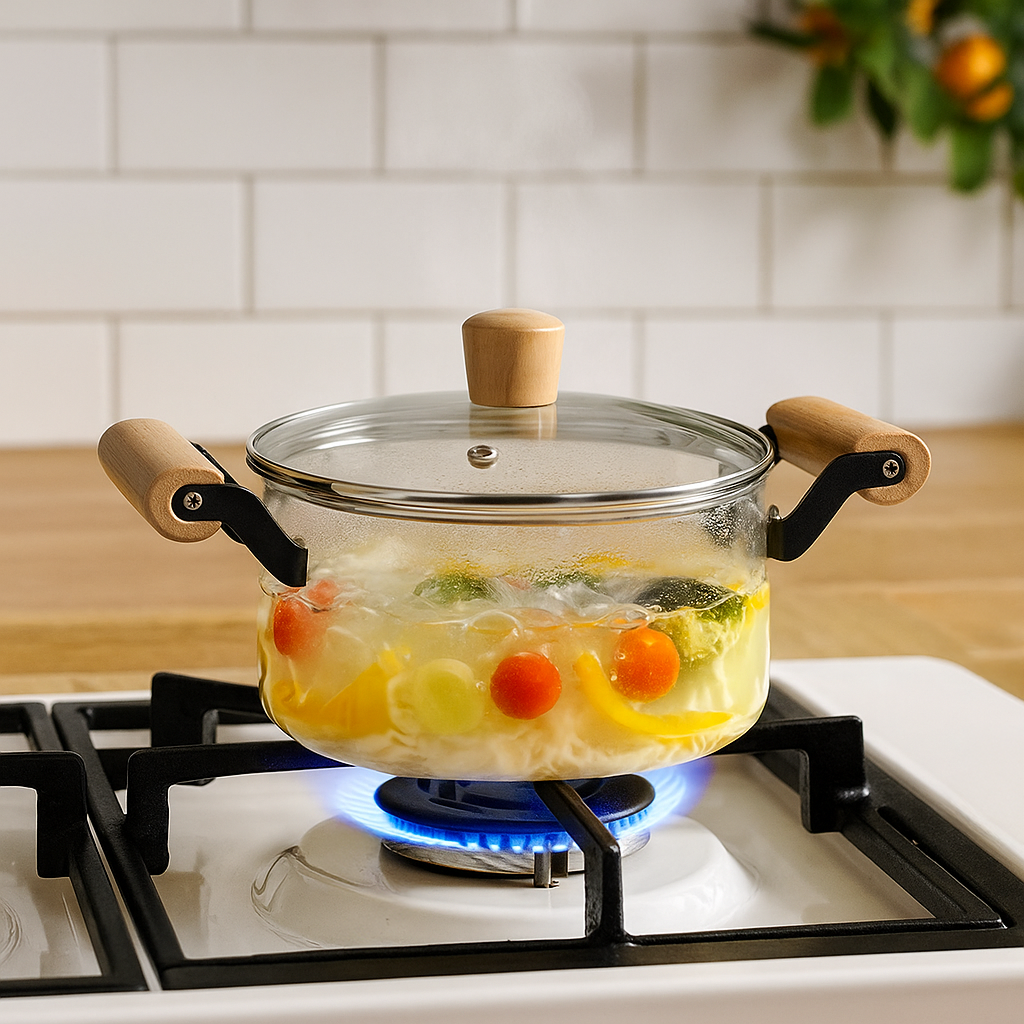 Borosilicate Glass Simmer Pot 2500ml Nestasia
