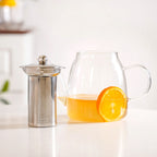 Flame Safe Borosilicate Glass Teapot With Strainer 1000ml Nestasia