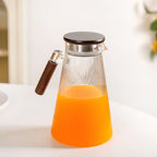 Borosilicate Glass Fluted Lemonade Jug With Lid 1800ml Nestasia