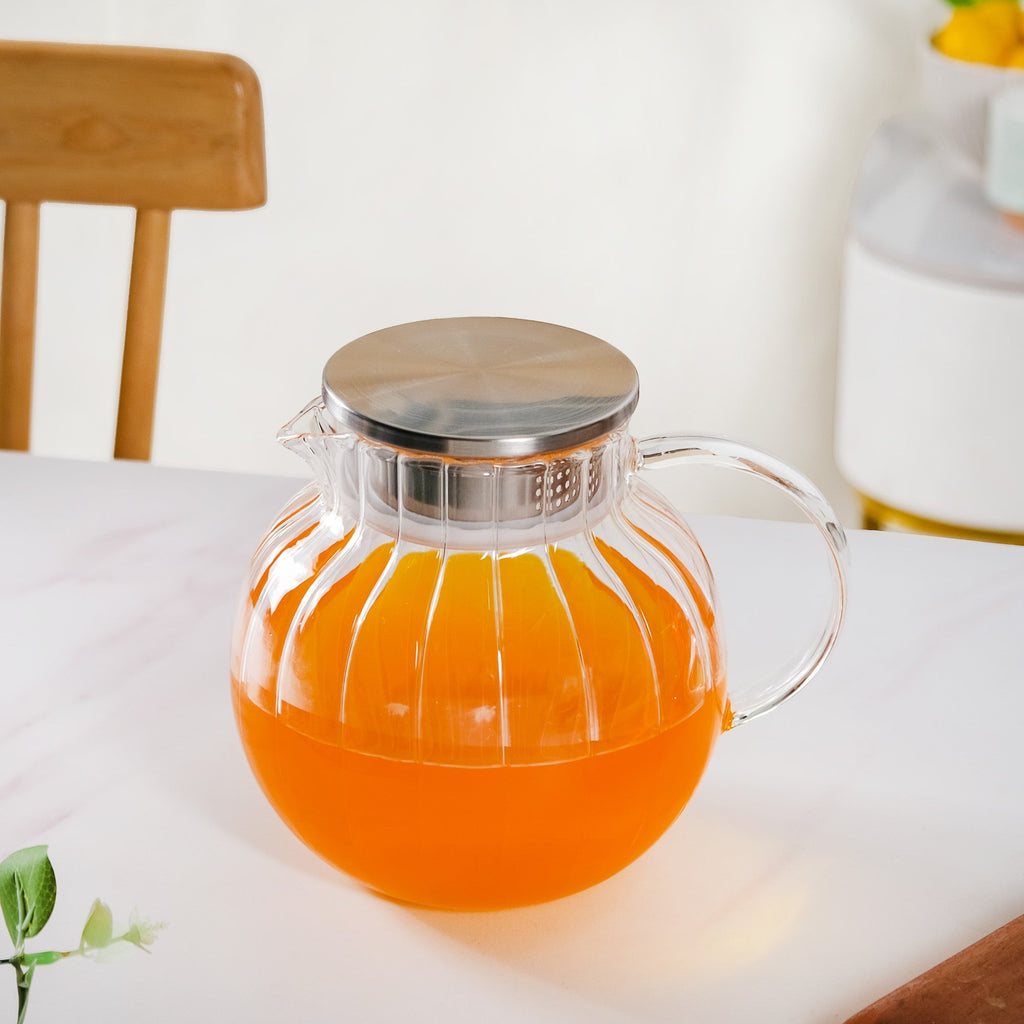 Borosilicate Glass Water Jug 1300ml Nestasia