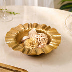 Sunburst Gold Ruched Urli Bowl 1000ml Nestasia