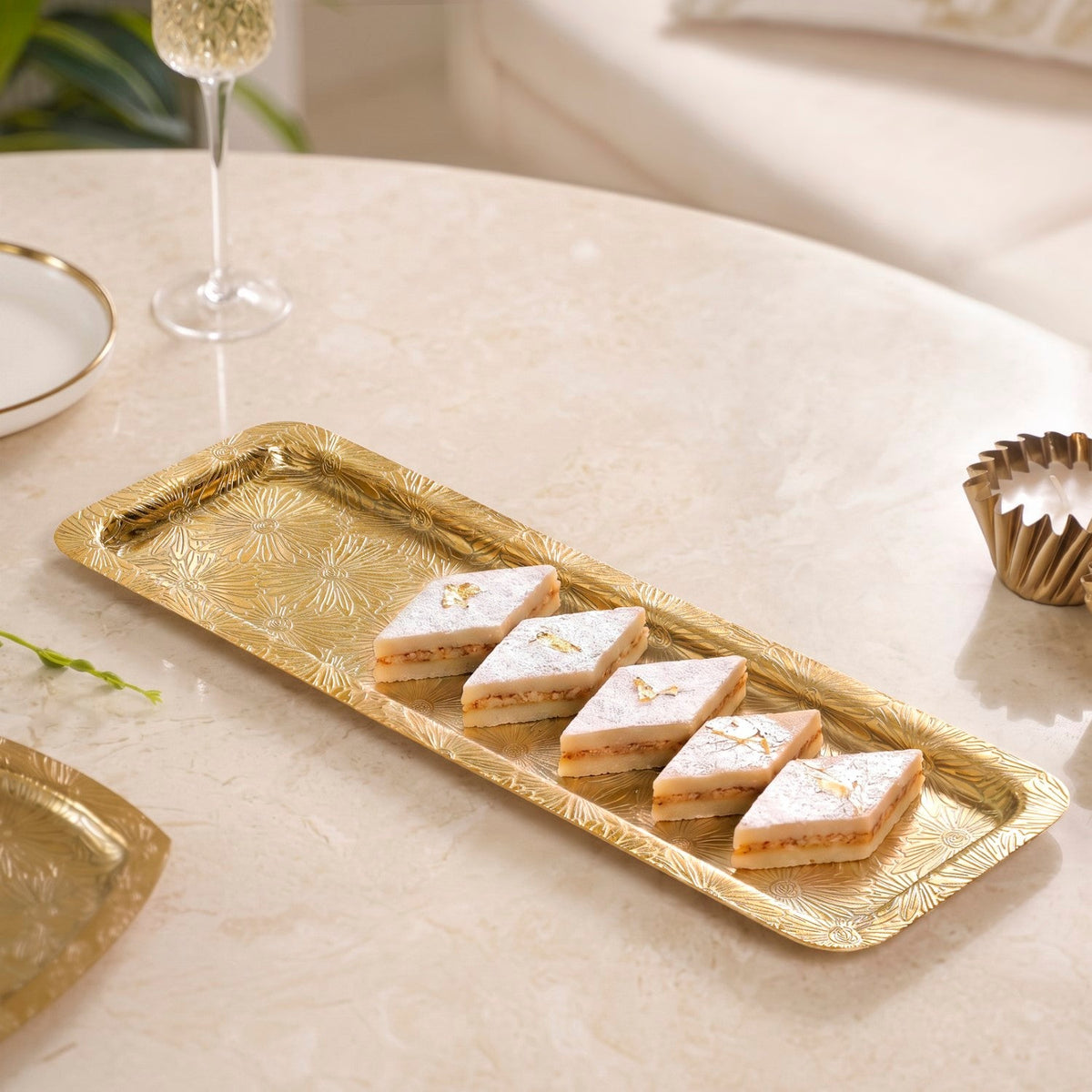 Aurette Snack Serving Platter 43x15cm Nestasia