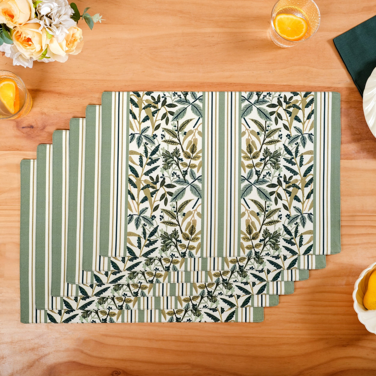 Botanica Water Resistant Placemat Set Of 6 Nestasia