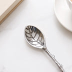 Silver Leaf Twig Tea Spoon Set Of 2 Nestasia
