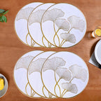 Botanical Gold Placemats Set Of 6 Nestasia