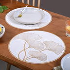 Botanical Gold Placemats Set Of 6 Nestasia