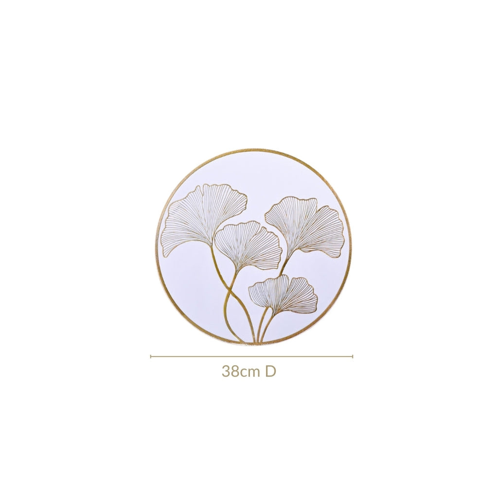 Botanical Gold Placemats Set Of 6 Nestasia