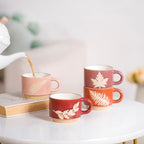 Botanical Stackable Cup Set Of 4 Autumn Edition 145ml Nestasia