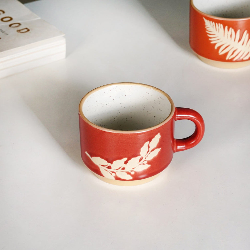 Botanical Stackable Cup Set Of 4 Autumn Edition 145ml Nestasia