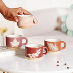 Botanical Stackable Cup Set Of 4 Autumn Edition 145ml Nestasia