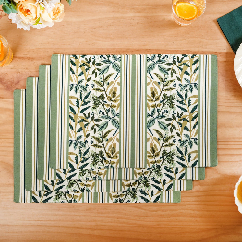 Botanica Cotton Placemat Set Of 4 Nestasia