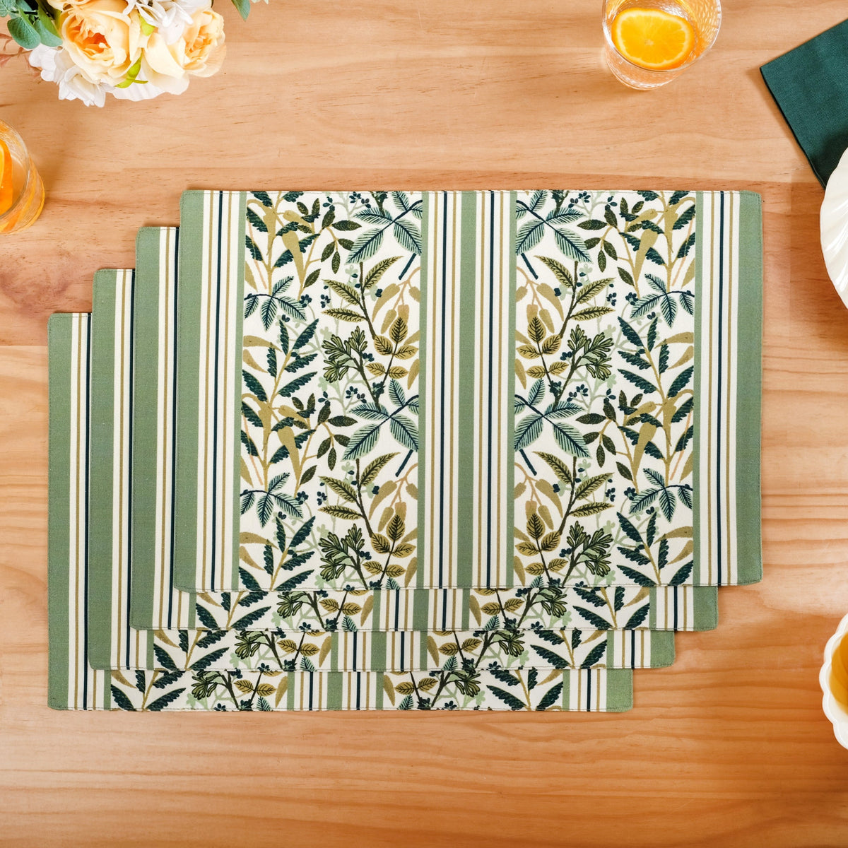 Botanica Cotton Placemat Set Of 4 Nestasia