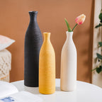 Earthy Black Pottery Ceramic Vase Nestasia