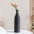 Earthy Black Pottery Ceramic Vase Nestasia