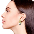 Bowed Pearl Drop Earrings Grey Nestasia