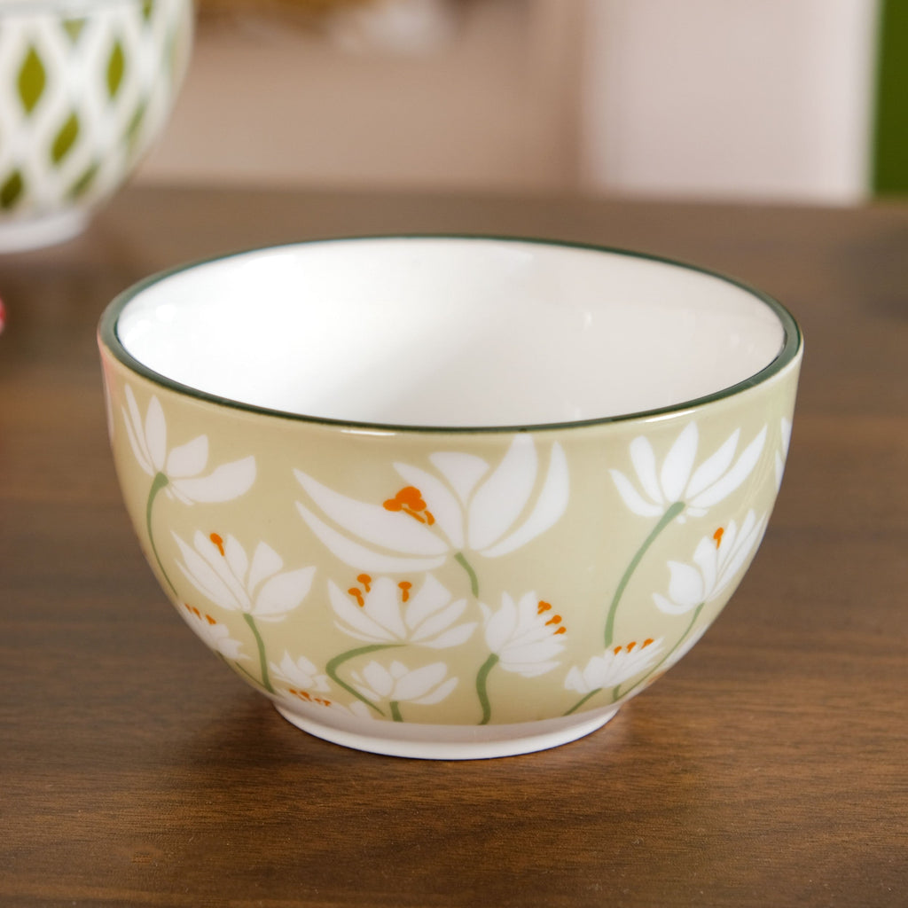 Sage Scape Bowl Tray And Toothpick Holder Set Of 5 Nestasia