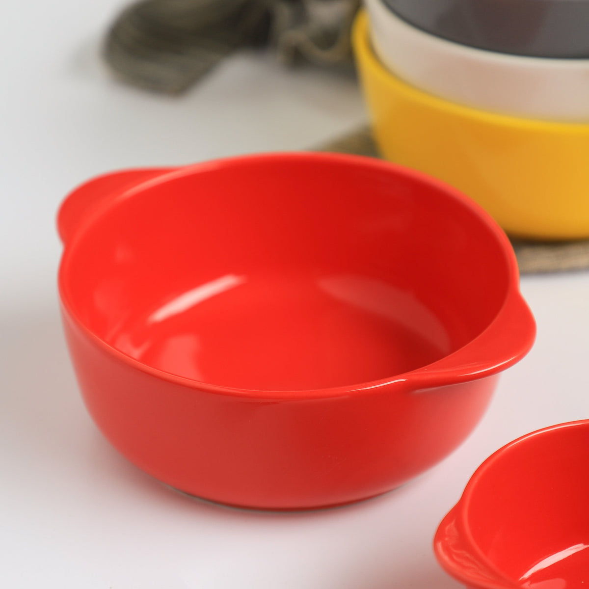 Bowl For Baking Red Large 650ml Nestasia