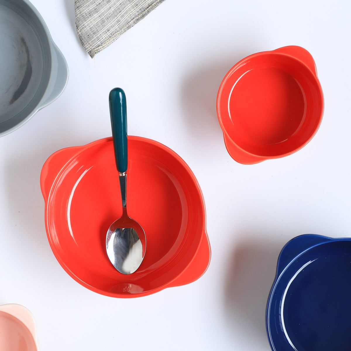 Bowl For Baking Red Large 650ml Nestasia