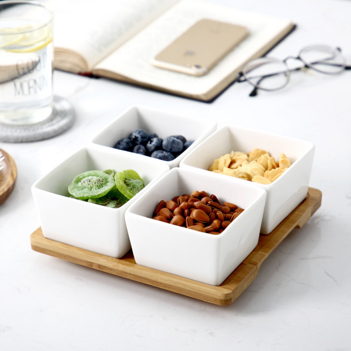 Bowl Set With Tray Nestasia