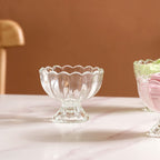 Glass Ice Cream Dessert Bowl Set Of 6 120ml Nestasia