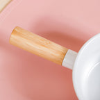 Ceramic Snack Bowl With Handle White 450 ml Nestasia