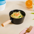 Ceramic Bowl With Handle Black 450 ml Nestasia