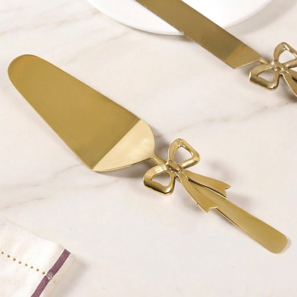 Bowmance Cake Knife And Server Set Of 2 Nestasia
