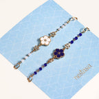 Flora Link Chain Bracelet For Women Set Of 2 Nestasia
