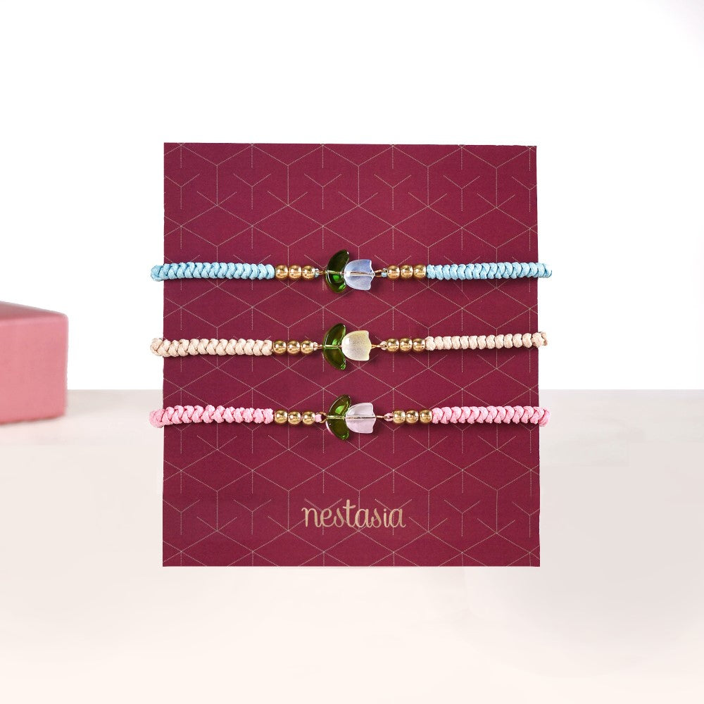 Set Of 3 Tulip Bracelets For Women Nestasia