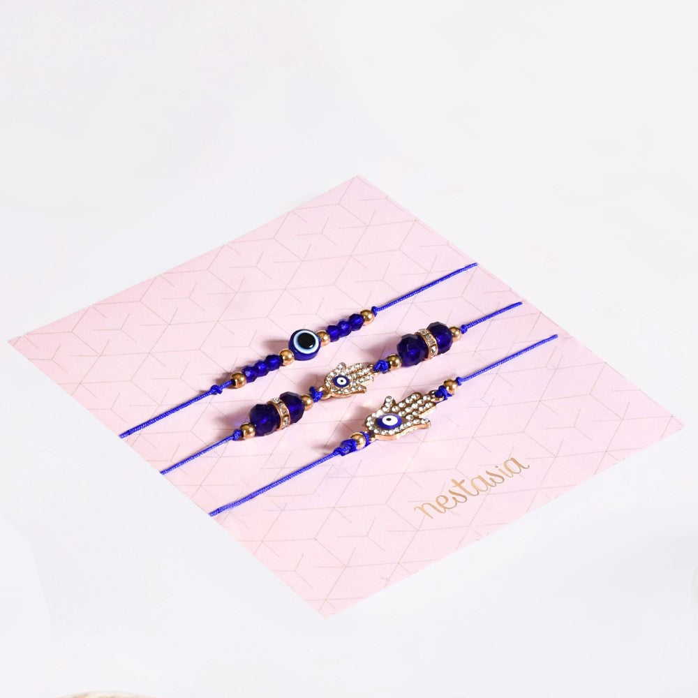 Protective Evil Eye Trio Bracelet Set Of 3 Nestasia