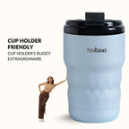 Brewster Insulated Travel Mug With Lid Baby Blue Jay 350ml Nestasia