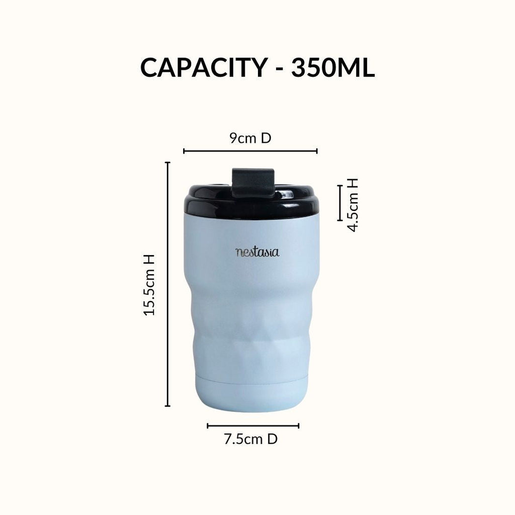 Brewster Insulated Travel Mug With Lid Baby Blue Jay 350ml Nestasia