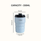 Brewster Insulated Travel Mug With Lid Baby Blue Jay 350ml Nestasia