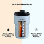 Brewster Insulated Travel Mug With Lid Baby Blue Jay 350ml Nestasia
