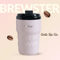 Brewster Insulated Travel Mug With Lid Rosy Taupe 350ml Nestasia