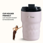 Brewster Insulated Travel Mug With Lid Rosy Taupe 350ml Nestasia